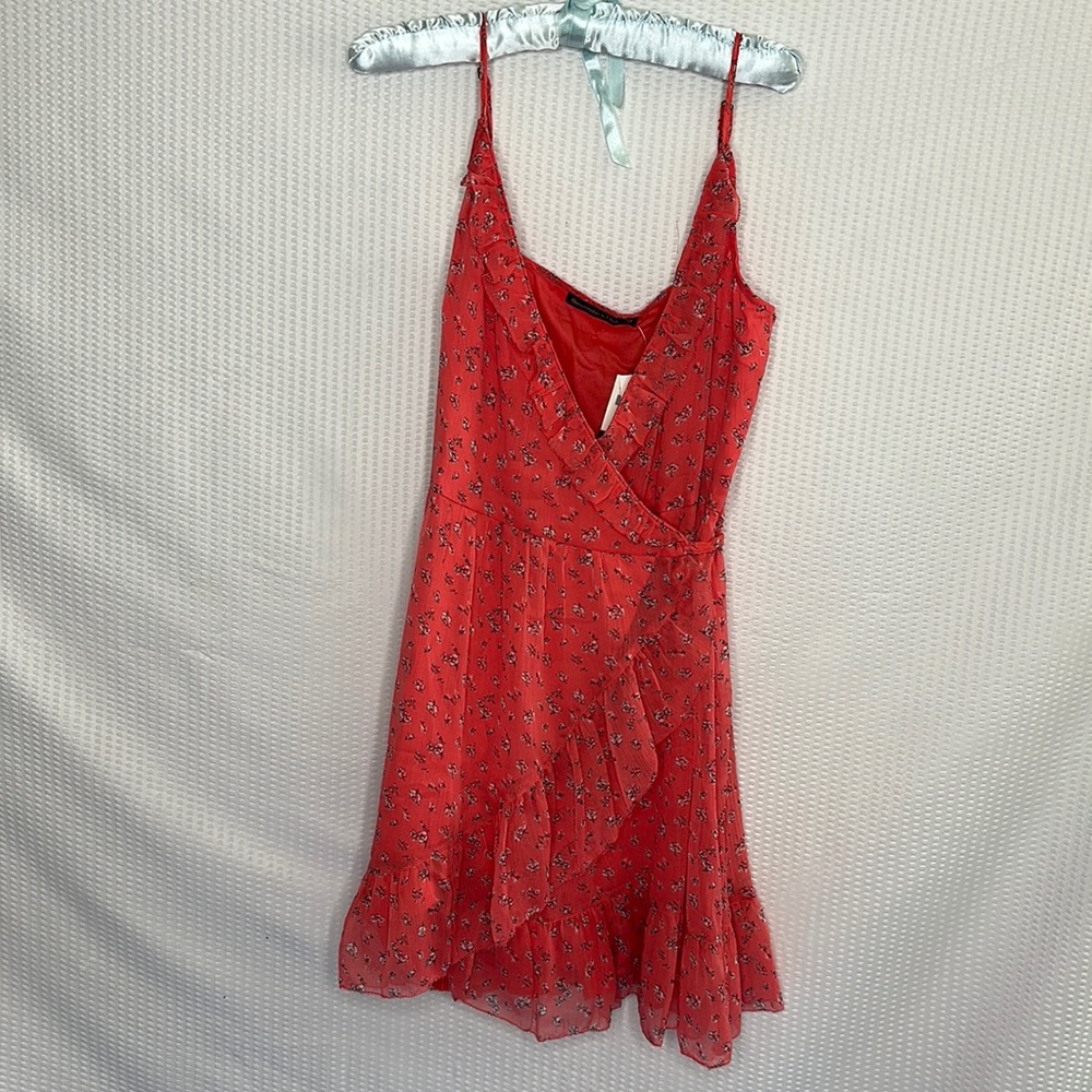NWT Floral Wrap Mini Dress Abercrombie & Fitch
